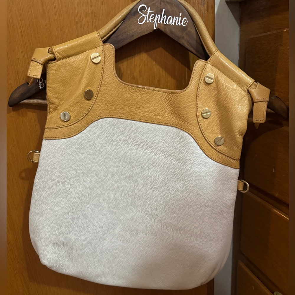 Foley+Corinna Two-Tone Leather Tote Bag